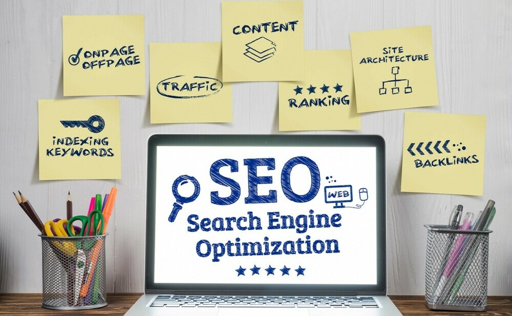 An image explaining SEO or Search Engine Optimization.